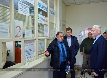 Игорь Терехов проинспектировал ход ремонтных работ в Центре обслуживания потребителей КП «КВБО»