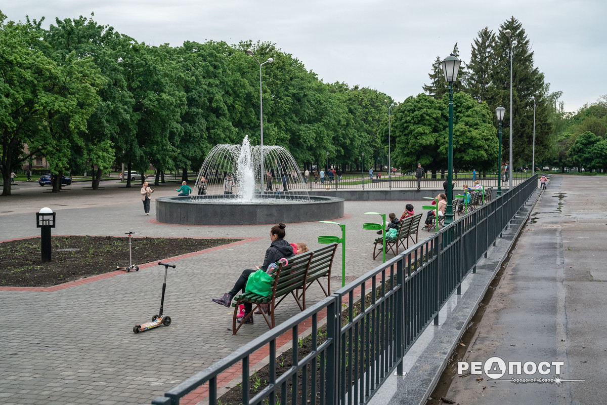 В Харькове на ХТЗ открыли новый фонтан