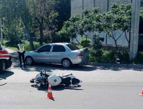 Утром 26 мая на Светлой в ДТП попал мотоциклист
