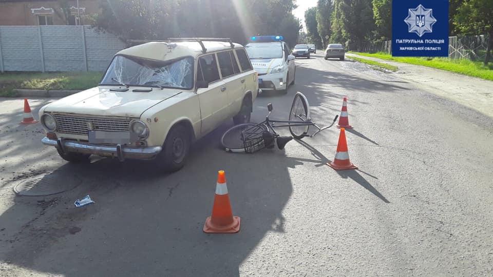 ДТП Харьков: в столкновение с легковушкой пострадал велосипедист