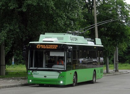 Троллейбус на Рогань временно не ходит в Харькове