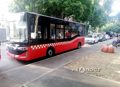 Новые автобусы выехали на улицы Харькова