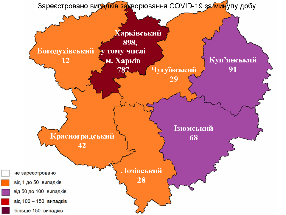Новые случаи заражения коронавирусом лабораторно зарегистрированы в Харьковской области на 7 октября 2021 года.