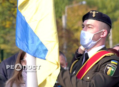Кадеты Харькова принесли клятву — Терехов поздравил их с Днем защитников и защитниц Украины