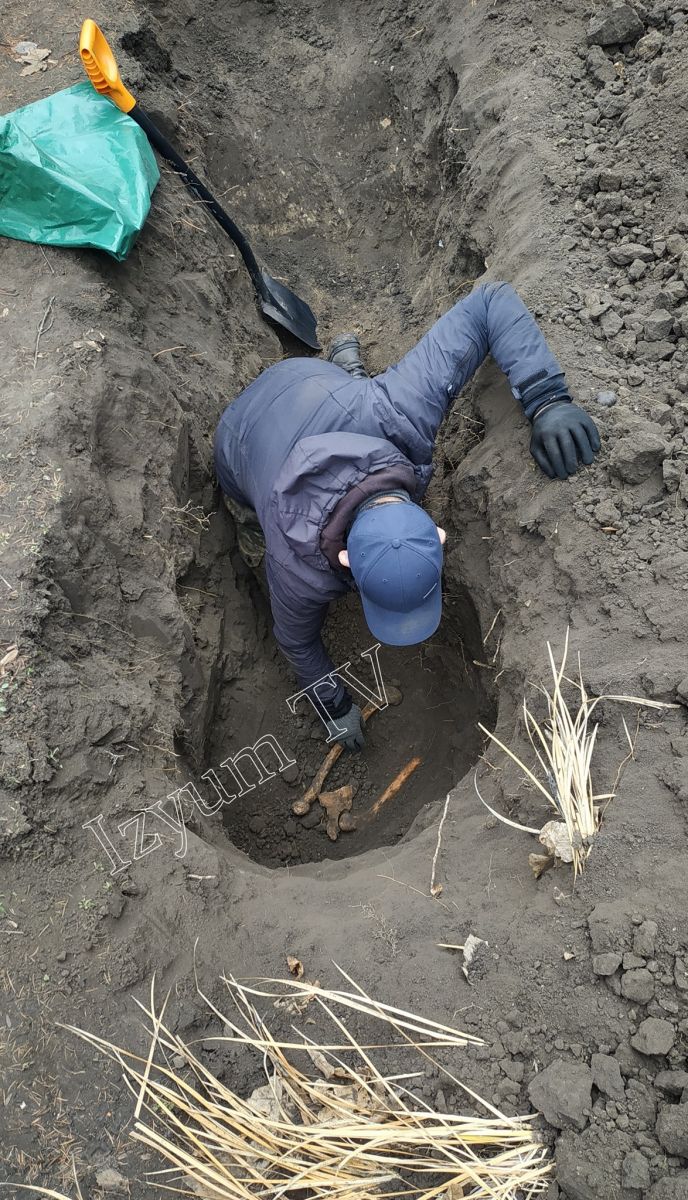 В Изюме нашли человеческие кости 