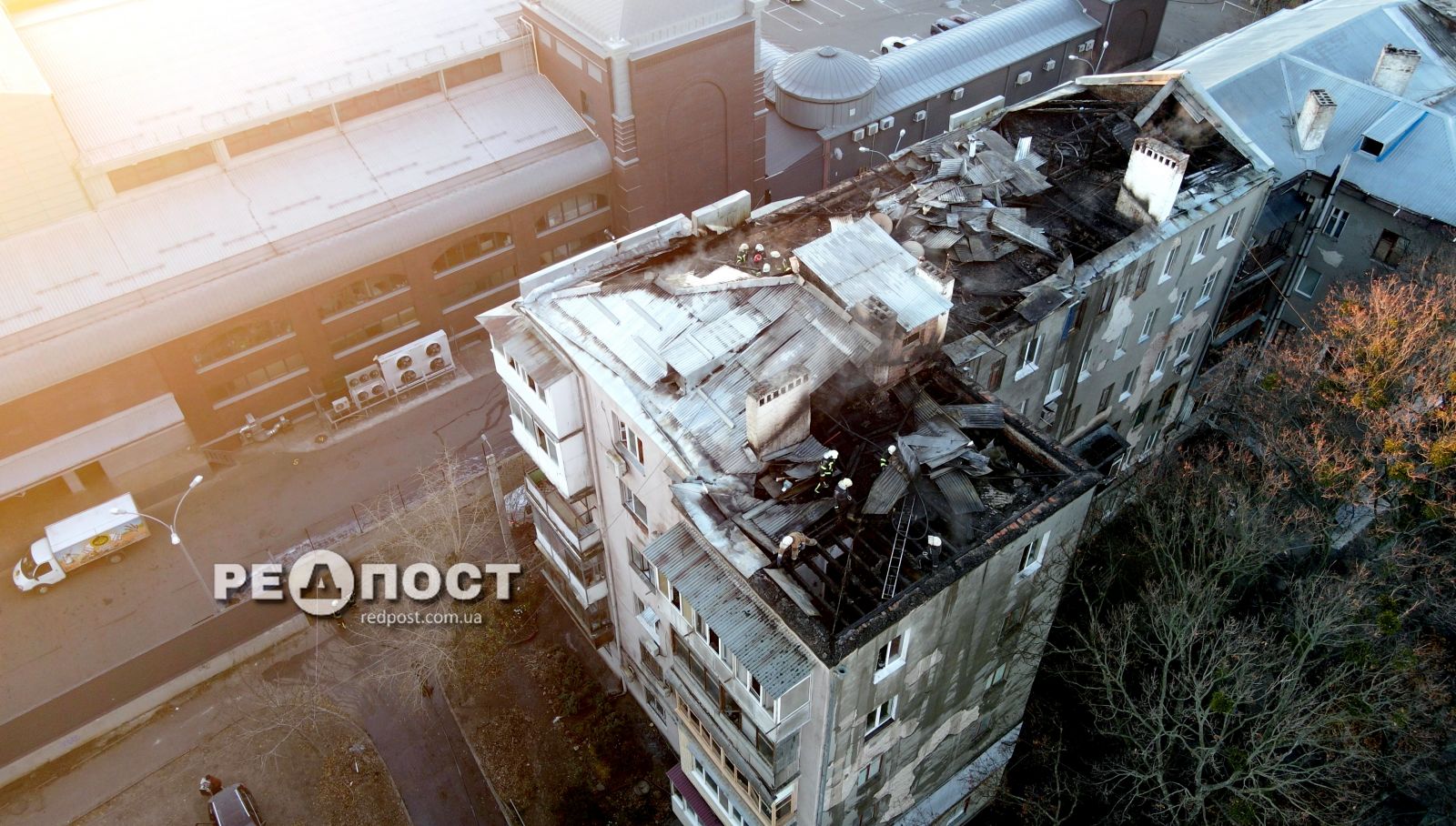 Пожар в Харькове на улице Культуры, 10