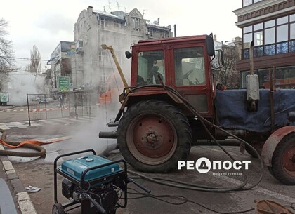 В центре Харькова возобновили подачу тепла после крупной аварии на теплотрассе