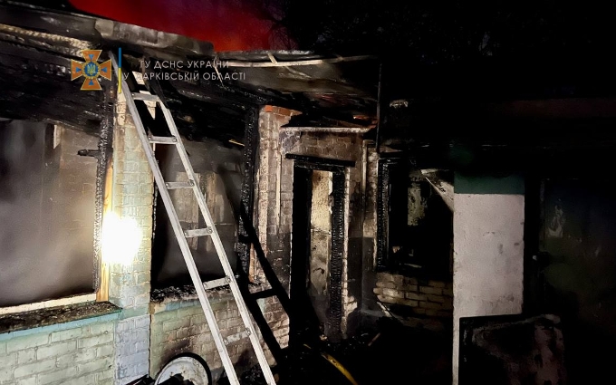 Пожар Харьков: хозяин горевшего дома задохнулся дымом