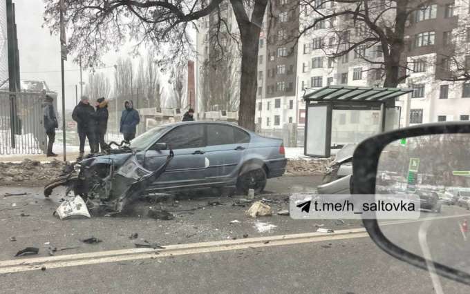 ДТП Харьков: В тройной аварии на Клочковской ее участница из полиции  ехала на BMW с чужими номерами