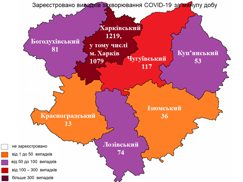 Новые случаи заражения коронавирусом лабораторно зарегистрированы в Харьковской области на 27 января 2022 года.