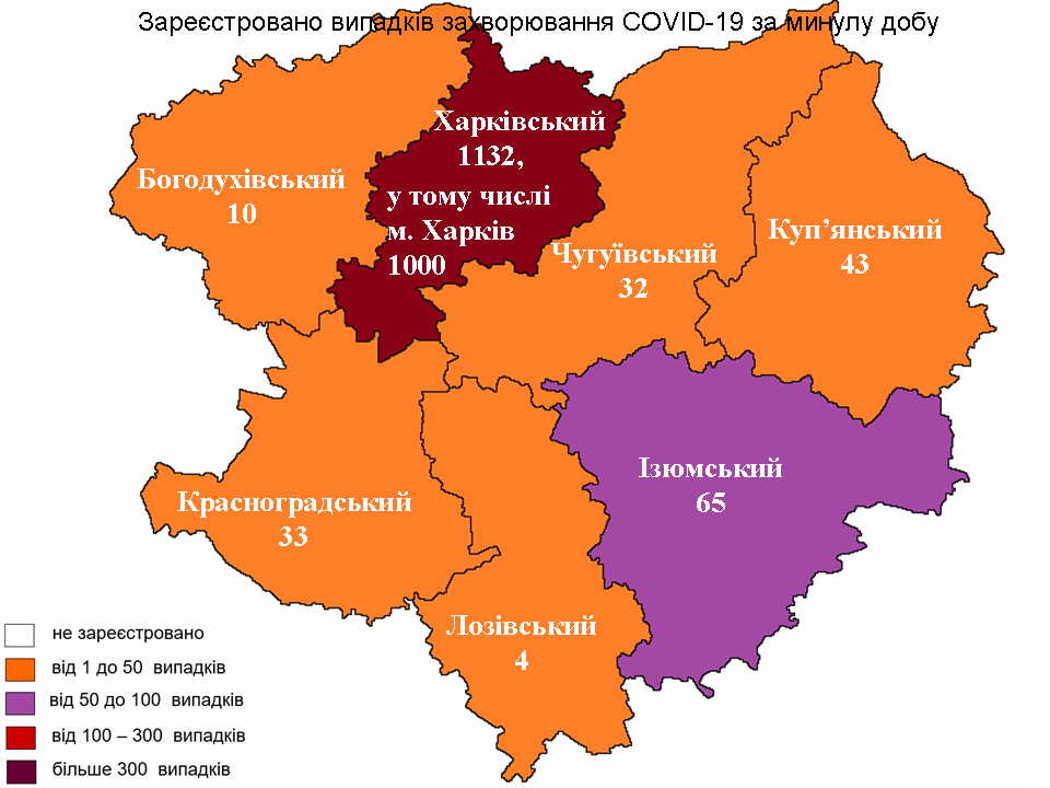Новые случаи заражения коронавирусом лабораторно зарегистрированы в Харьковской области на 29 января 2022 года.