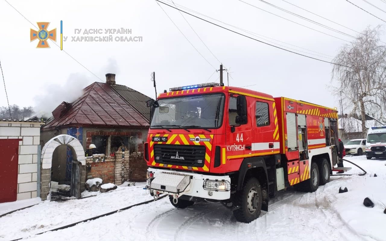 Пожар в Купянске: в сгоревшем доме обнаружили тела двух погибших