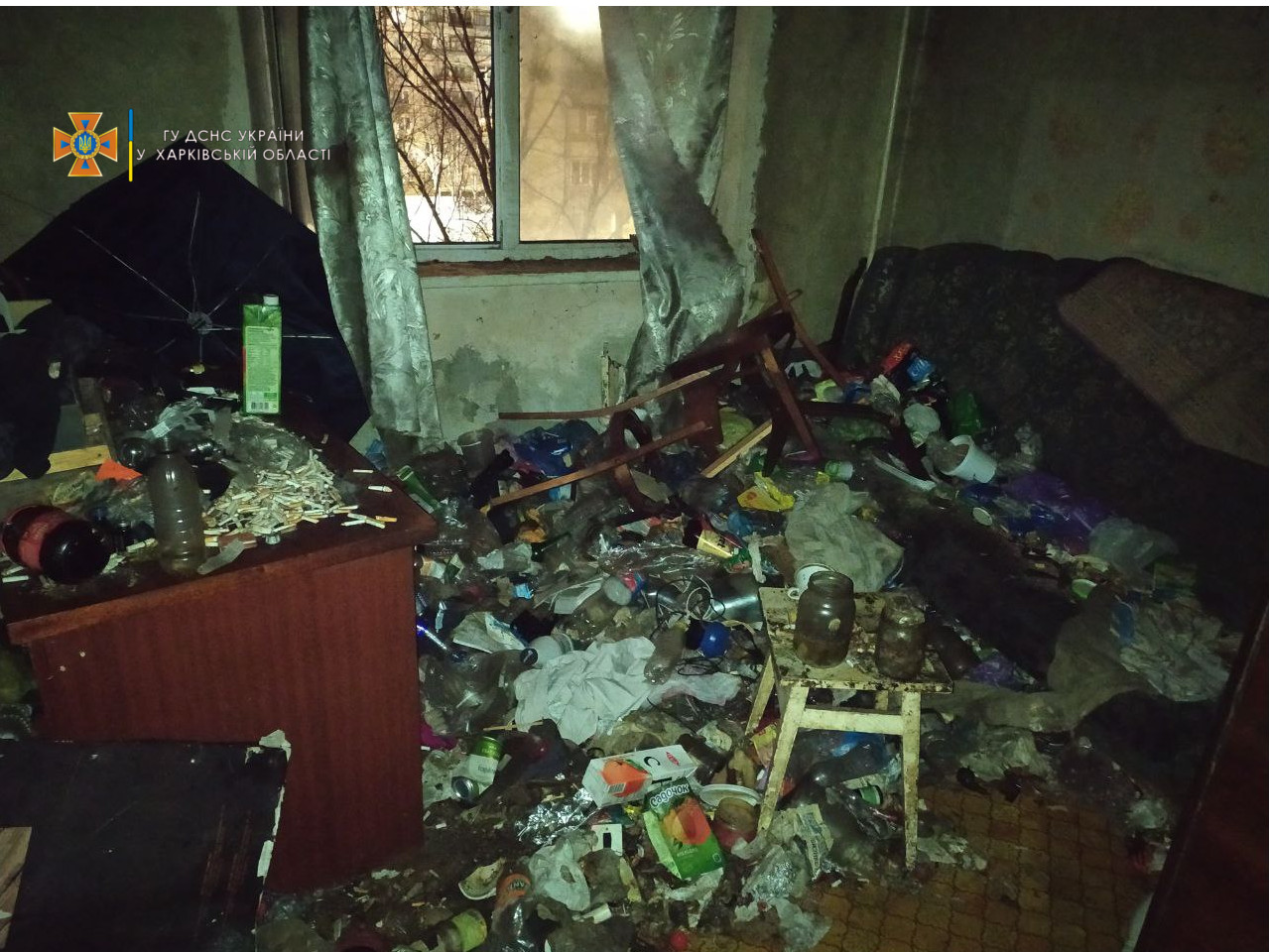 В Харькове на улице Шариковой горела квартира в девятиэтажном жилом доме