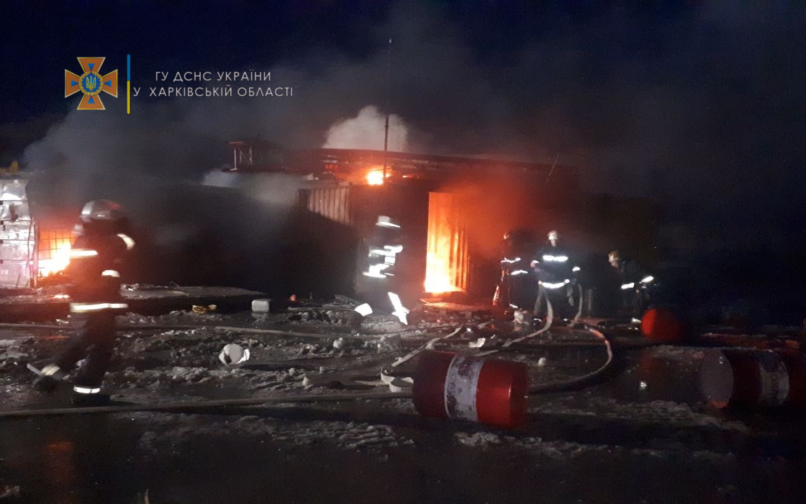 Пожар Харьков: в промзоне произошел крупный пожар
