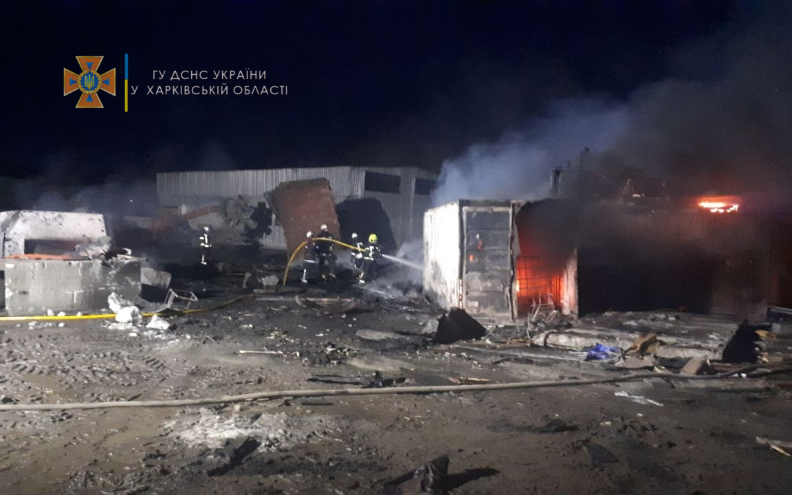 Пожар Харьков: в промзоне произошел крупный пожар