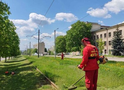 В Харькове коммунальщики следят за состоянием трамвайных путей