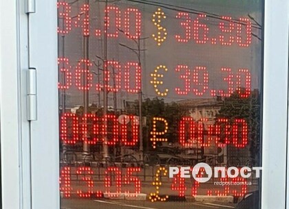 Курсы наличных валют в обменниках Харькова на 31 мая