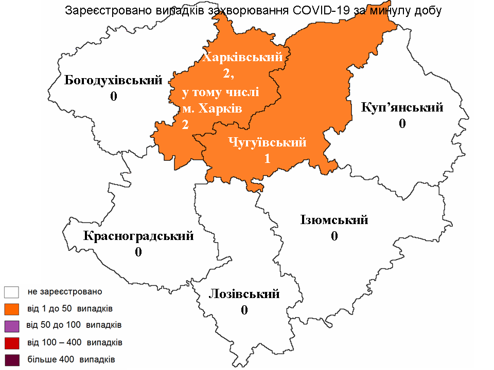 Новые случаи заражения коронавирусом лабораторно зарегистрированы в Харьковской области на 8 июня 2022 года