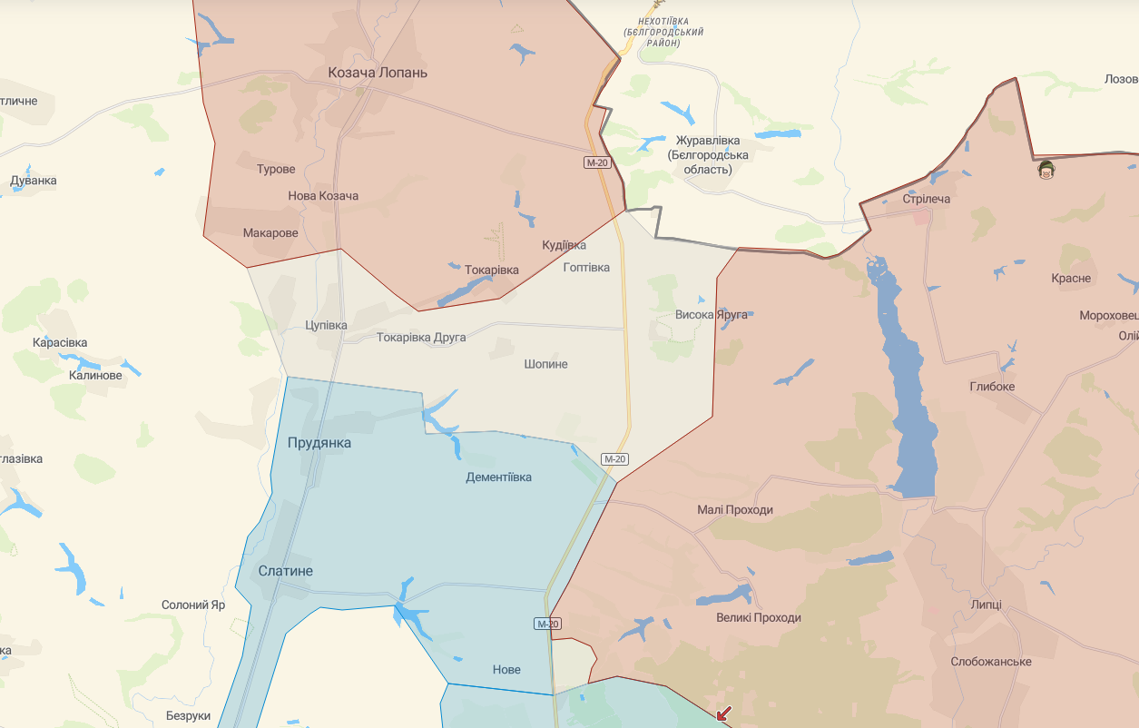 карта дергаческий район оккупация сел