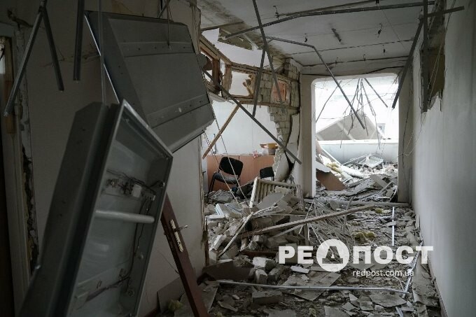 Школа в Харькове, разрушенная российской ракетой 4 июля 2022 года