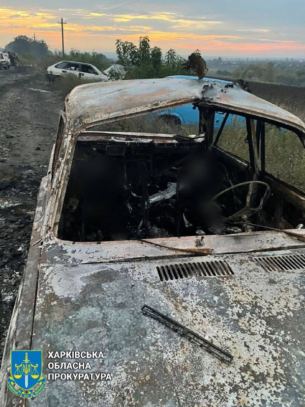 Розстріляли автівки з цивільниим на Харківщині окупанти