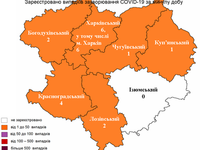 Скільки нових випадків COVID-19 виявили у Харкові на 10 грудня