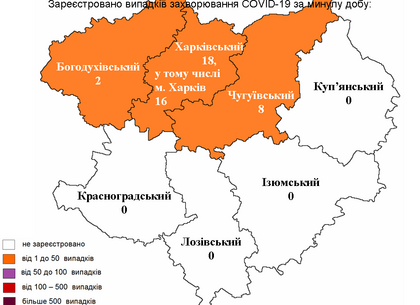 Скільки нових випадків COVID-19 виявили у Харкові на 31 грудня