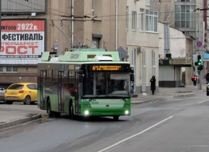 Харківський тролейбус змінить маршрут з восьмої вечора у вівторок