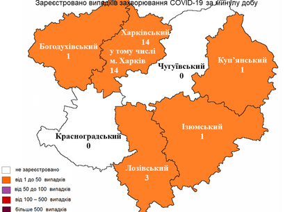 Скільки нових випадків COVID-19 виявили у Харкові на 24 січня