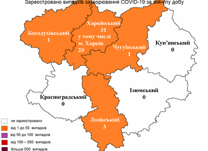 Скільки нових випадків COVID-19 виявили у Харкові на 4 лютого