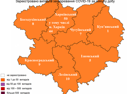 Скільки нових випадків COVID-19 виявили у Харкові на 24 березня