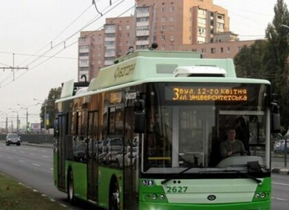 Ввечері у вівторок зміниться рух трьох харківских тролейбусів