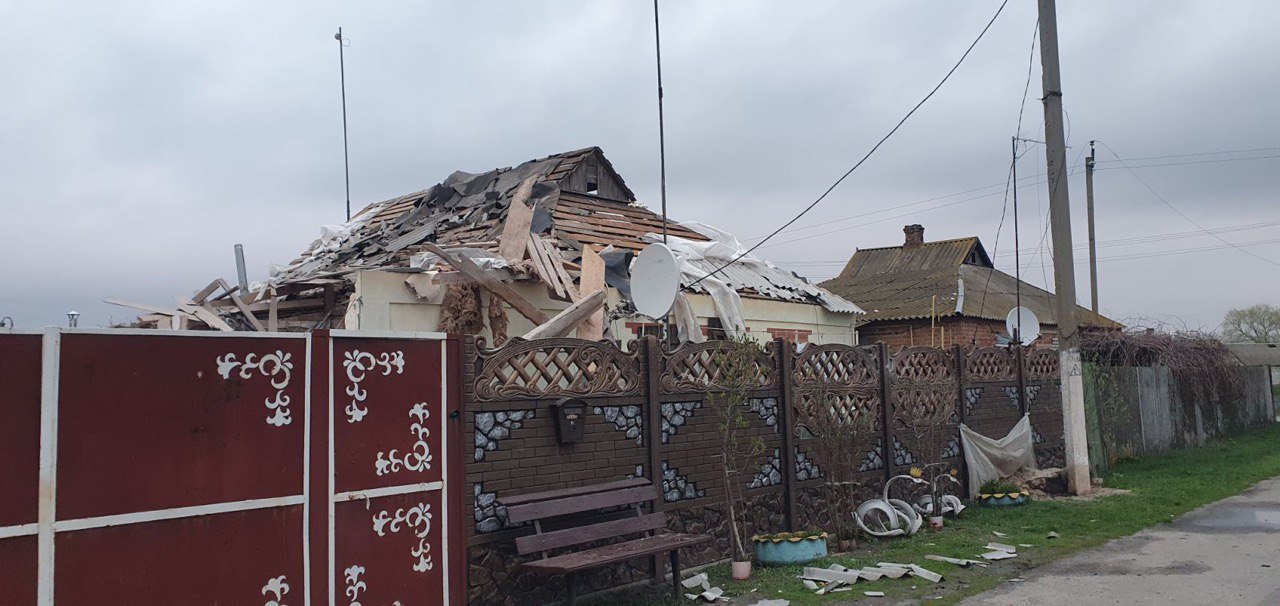 фото села Уди Золочівського району після обстрілу