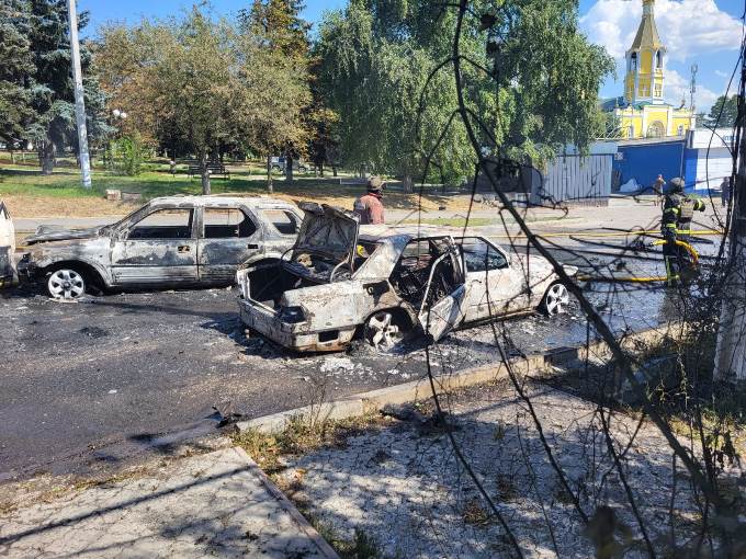 Ворог обстріляв площу у Куп'янську