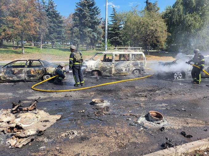 Ворог обстріляв площу у Куп'янську