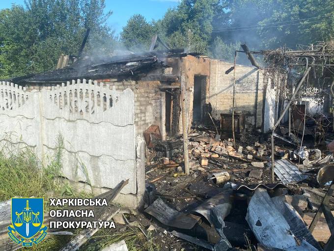 Наслідки обстрілу Подолів Харківської області