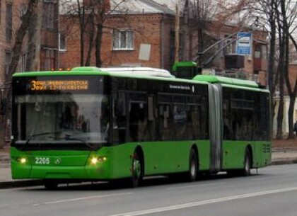 У Харкові деякі тролейбуси тимчасово змінять маршрут