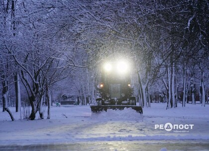 Снігопад у Харкові (фото)