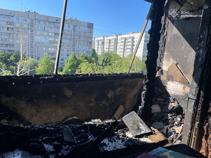 Новини Харкова: як гасили пожежу на вулиці Зубарєва