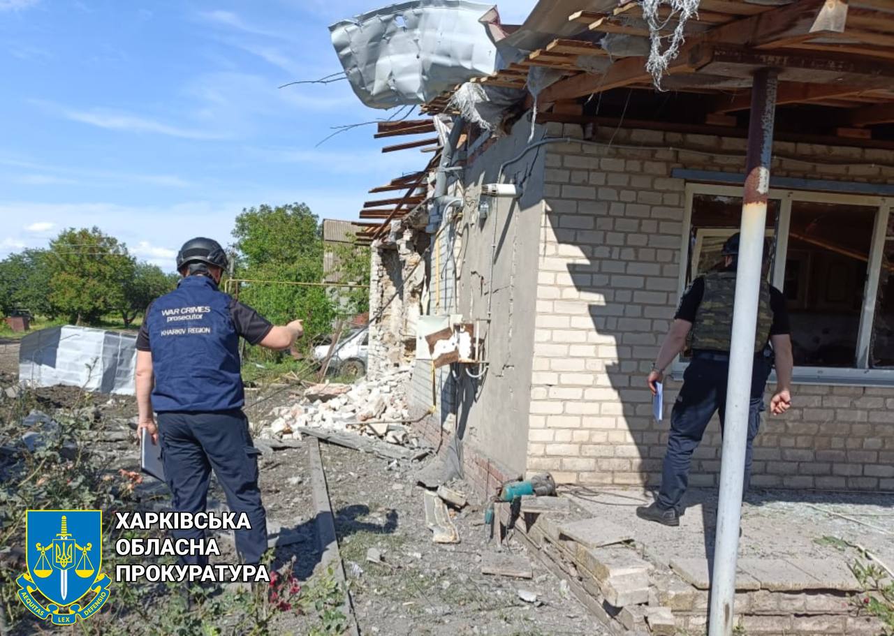 Постраждали двоє мешканців села  Харківщини під час ворожего удару