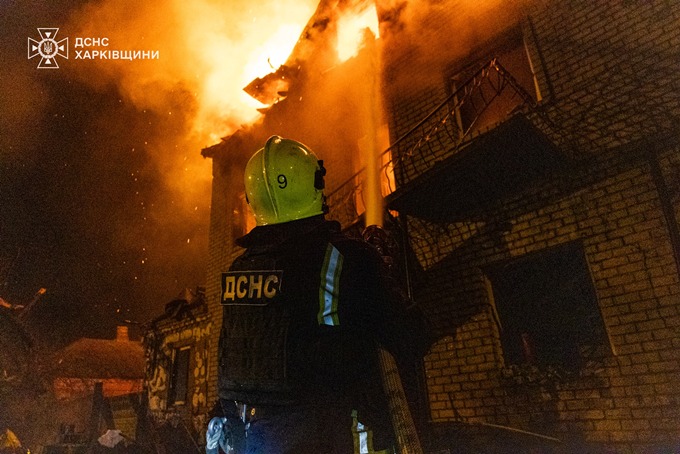 Новини Харкова: внаслідок атаки дронів на Харків спалахнуло 13 пожеж
