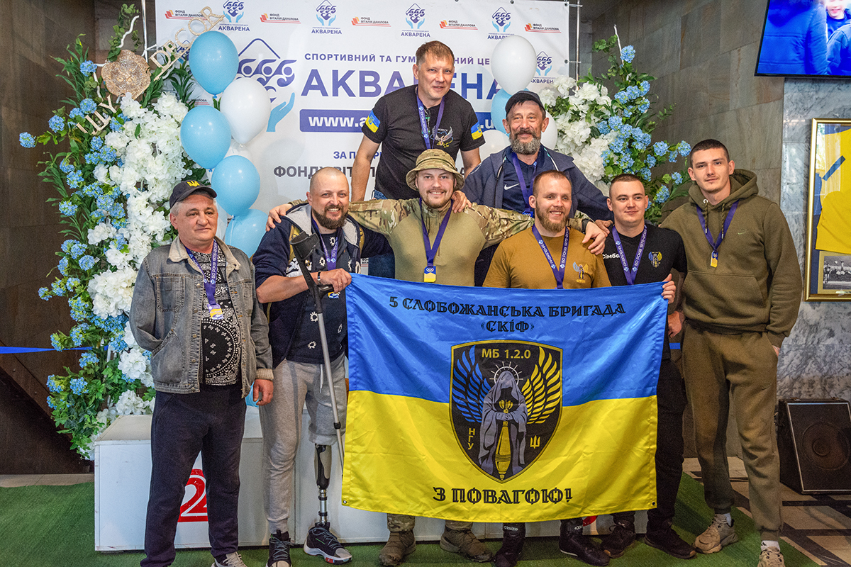 У Харкові пройшли змагання з плавання серед поранених гвардійців 5 Слобожанської бригади