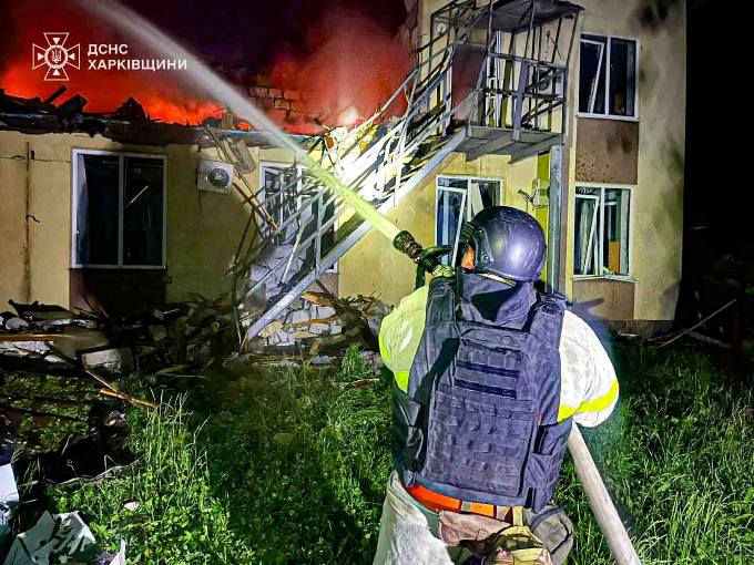 Пожежі та руйнування на Харківщині після атаки дронів 1 червня