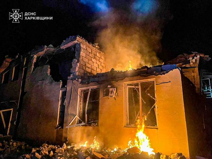 Пожежі та руйнування на Харківщині після атаки дронів 1 червня