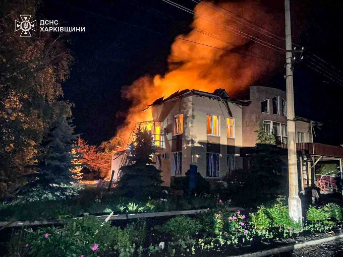 Пожежі та руйнування на Харківщині після атаки дронів 1 червня