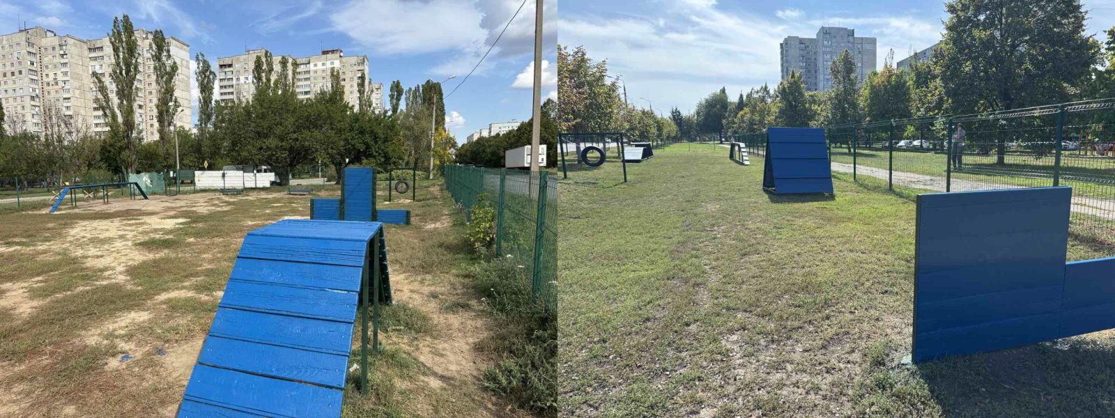 Відновили майданчики для дресування собак на чотирьох вулицях міста комунальники: Новини Харкова
