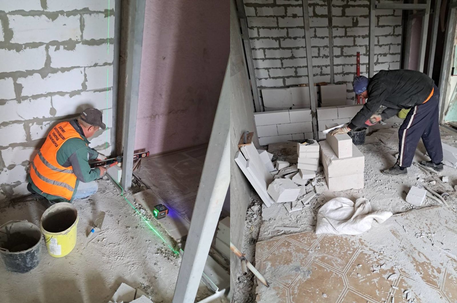 Відновлюють постраждалі від обстрілів будинки комунальники: Новини Харкова