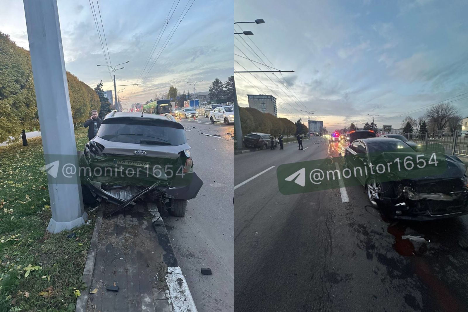 Розбилися автівки під час аварії на міській магістралі: Новини Харкова