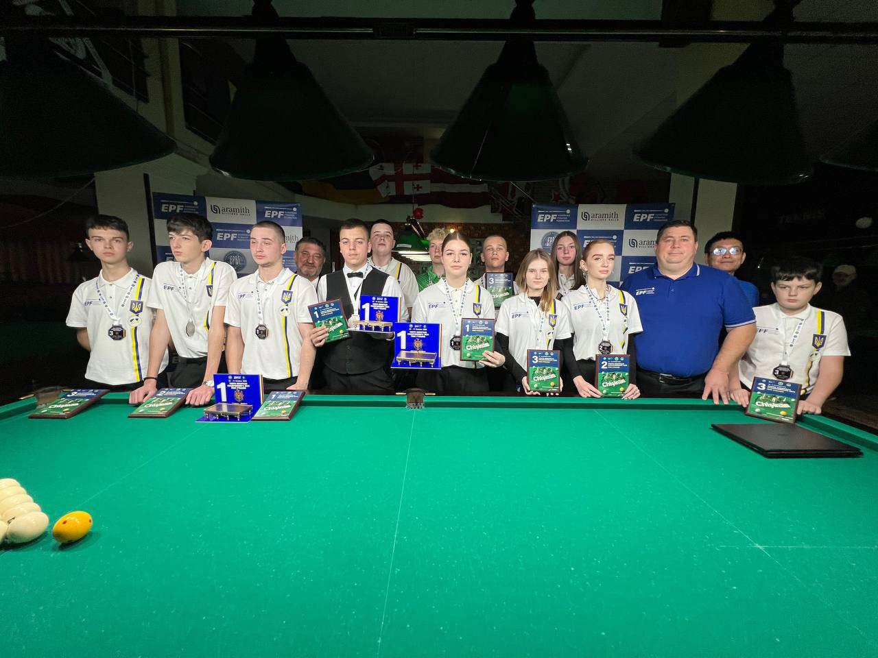 Харківські більярдисти здобули медалі на Чемпіонаті Європи серед юнаків