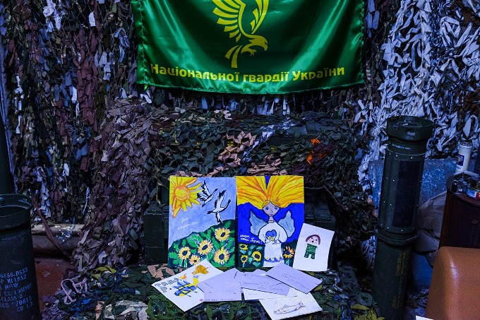 Діти України надіслали малюнки та листи підтримки Слобожанській бригаді «Скіф»